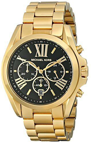 michael kors uhr gold schwarz herren|Michael Kors men's gold watch.